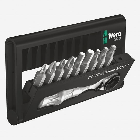 Wera 073645 9 Bit Ratchet (Zyklop Mini) Set