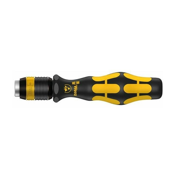 Wera ESD-Safe Bitholding Screwdriver Handle with Quick Release Bit Holder, Matte Finish