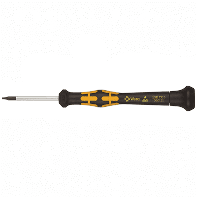 Wera 05030121001 Kraftform ESD 1567 Torx Precision Micro Screwdriver, TX5 Head, 40mm Blade Length