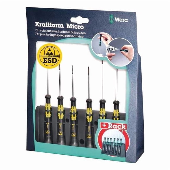 Wera ESD Safe Screwdriver Set, NmPcs6 05030170001