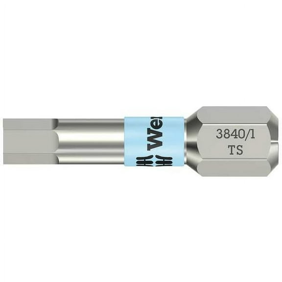 Wera Torsion Bit, Metric, 1/4", Hex, 5.5mm, 1", SS 05071077001