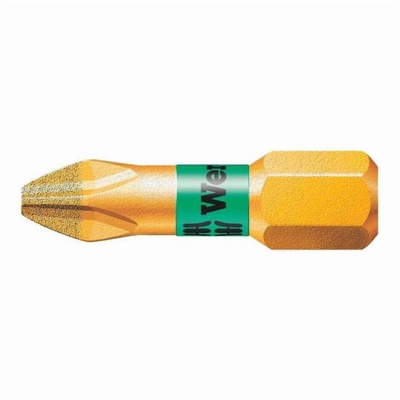 Wera Torsion Bit,SAE,1/4",Hex,No 1,1",S2 Steel 05056400001