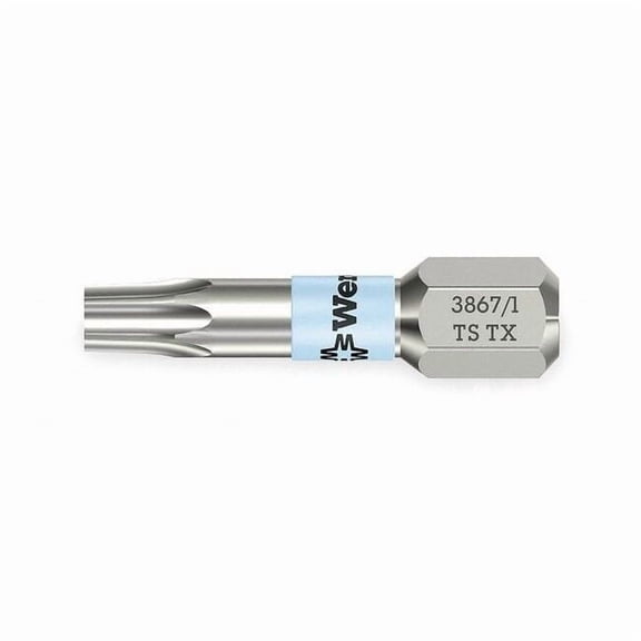 Wera Torsion Bit, SAE, 1/4", Hex, T15, 1", SS 05071033001