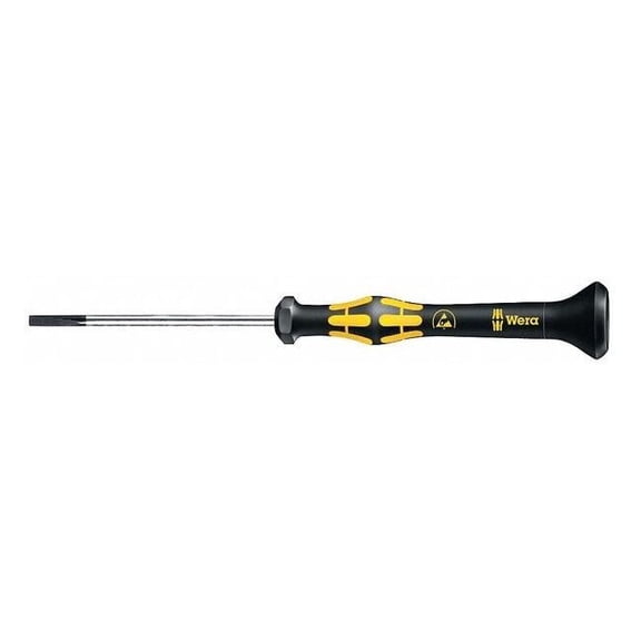 Wera ESD-Safe Precision Slotted Screwdriver 3/64 in Round 05030100001
