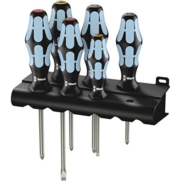 Wera Stainless Steel Screwdriver Set with Rack (6 Piece)