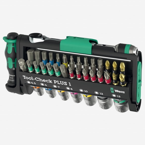 Wera TOOL-CHECK PLUS 1 : Metric/Imperial, 1/4"