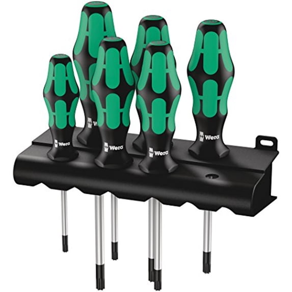 Wera TORX Screwdriver Set with Rack (6-Piece Set)