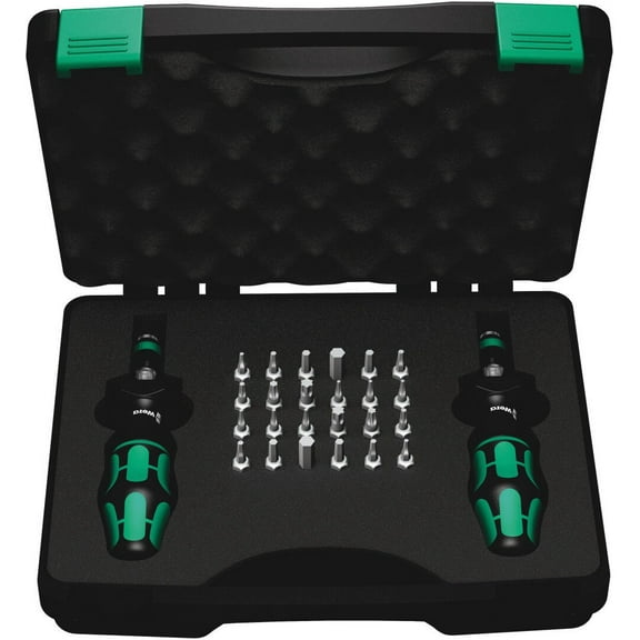 Wera Tools 0.3 - 3.0 Nm 7440/41 Kraftform Torque Screwdriver Set 7Pc