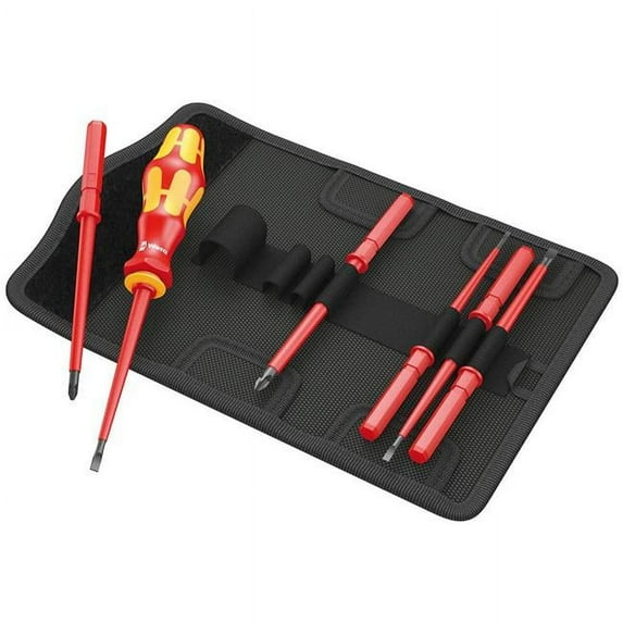 Wera Tools 05003470001 Slotted & Phillips Insulated Screwdriver Set - 7 Piece