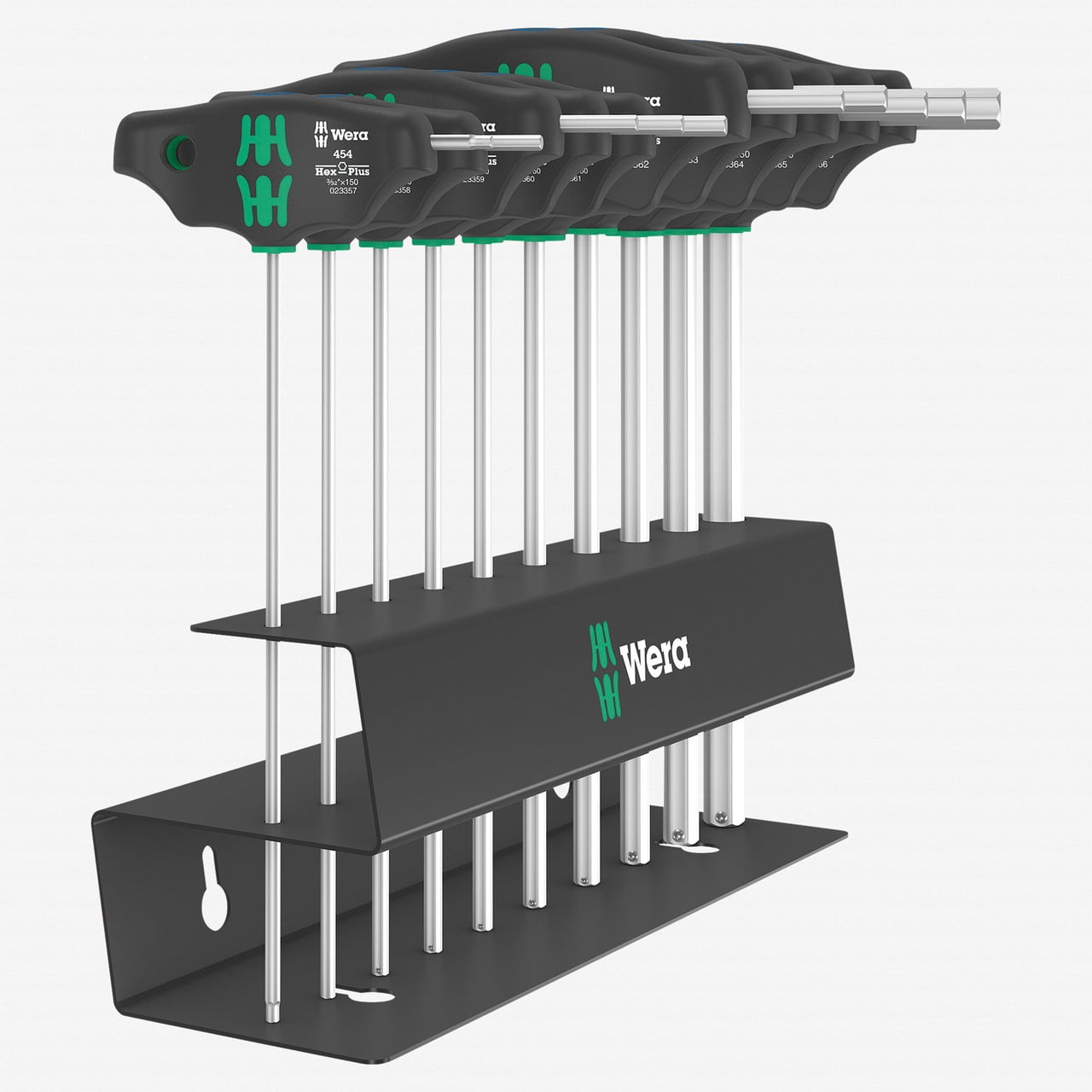 Wera Tools 05023454001 - 454/10 HF Imperial T-handle Hex-Plus Screwdriver Set w/