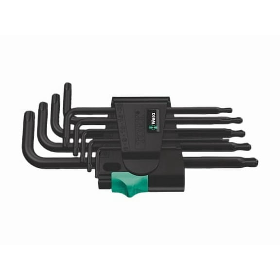 Wera Tools 05024242001 - 967/9 TX 1 L-key Set, BlackLaser, 9pcs