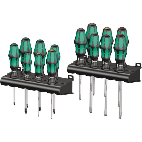 Wera Tools 12Pc Kraftform Big Pack 300 Lasertip Screwdriver Set