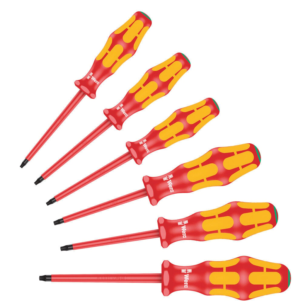 Wera Tools 6Pc Kraftform Plus 100 167 I / 6 Vde Screwdriver Set