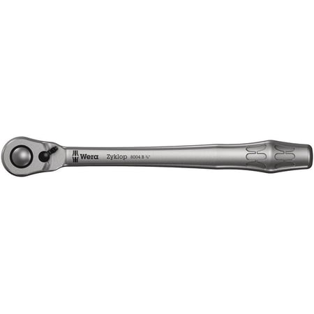 Wera Tools 8004 B Zyklop Metal Ratchet W/ Switch Lever And 3/8In Drive