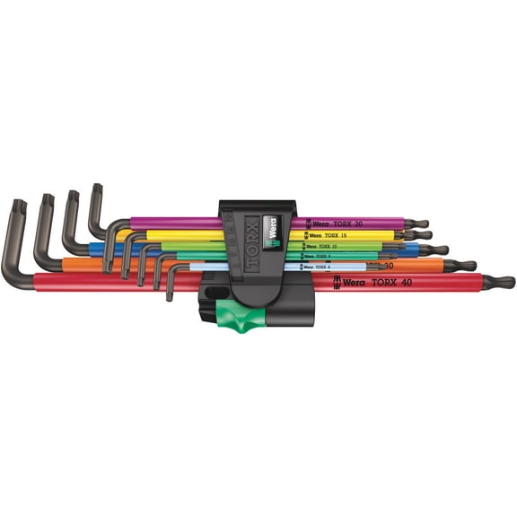 Wera Tools 967/9 Tx Xl Multicolor 1 L-Key Set 9Pc