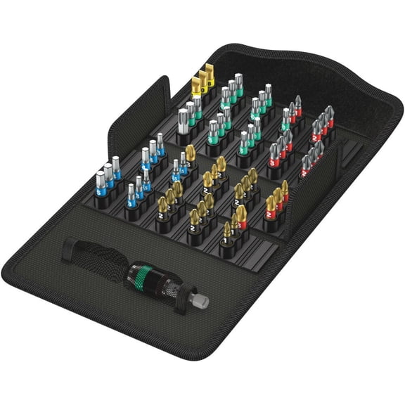 Wera Tools Bit-Safe 61 Bit Torsion Bit Assortment 61Pc
