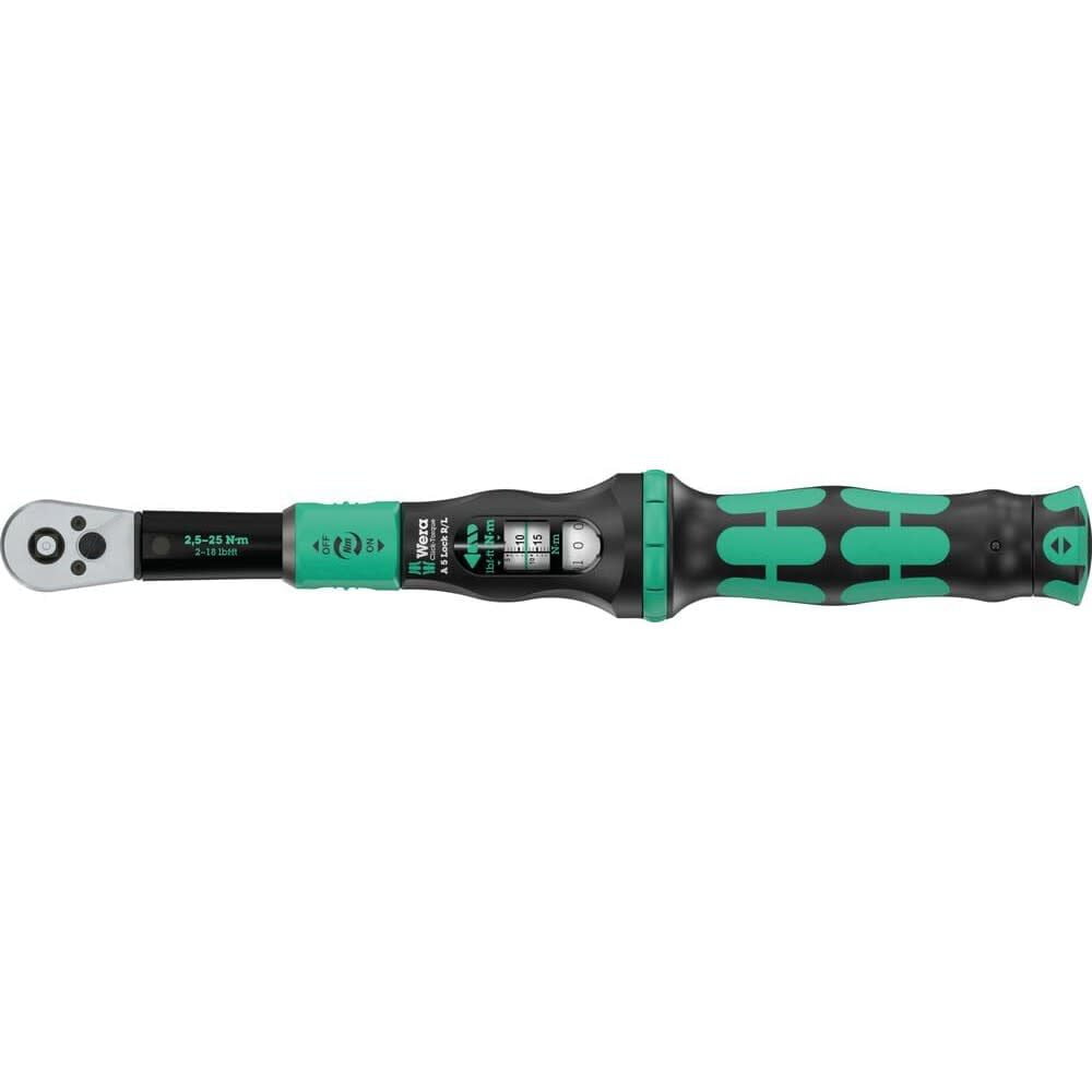 Wera Tools Click-Torque Lock A 5 R/l 2.5-25 Nm Adjustable Torque Wrench