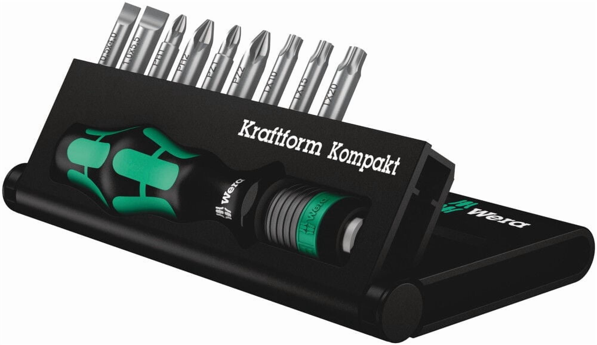 Wera Tools Kraftform Compact 10 Assortment Screwdriver Set 10Pc