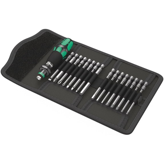 Wera Tools Kraftform Kompakt 60 Imperial Bits Assortment 17Pc
