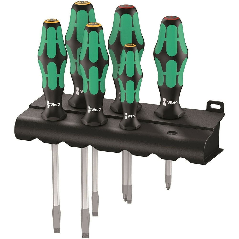 Wera Tools Kraftform Plus 334 Sk/6 Rack Screwdriver Set 6Pc
