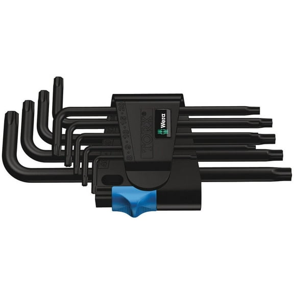 Wera Tools Metric Blacklaser 967/9 Tx Hf 1 L-Key Set W/holding Function