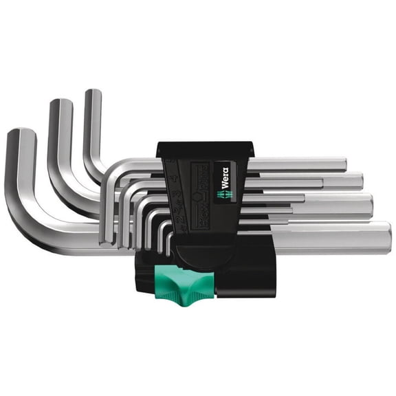 Wera Tools Metric Chrome Plated 950/9 Hex-Plus 5 L-Key Set 9Pc