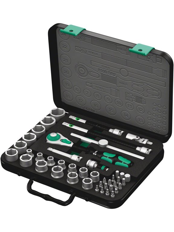 Tools 3/8 Inch Drive 8100 Sb 2 Zyklop Speed Ratchet Set 43 Pieces