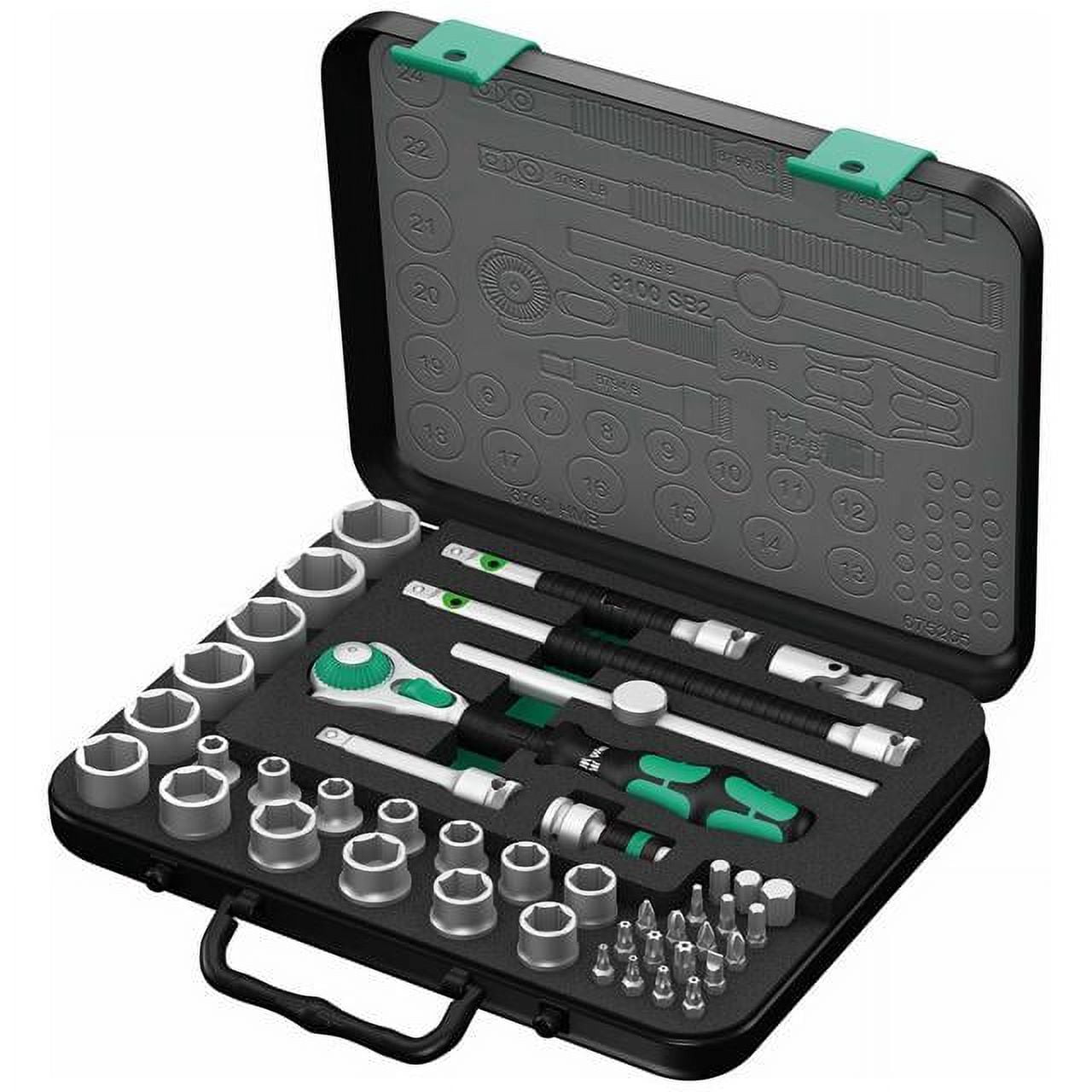 Jeu De Cliquets Wera Zyklop Métrique 3/8 - 43 Pièces Neuf Sous Emballage