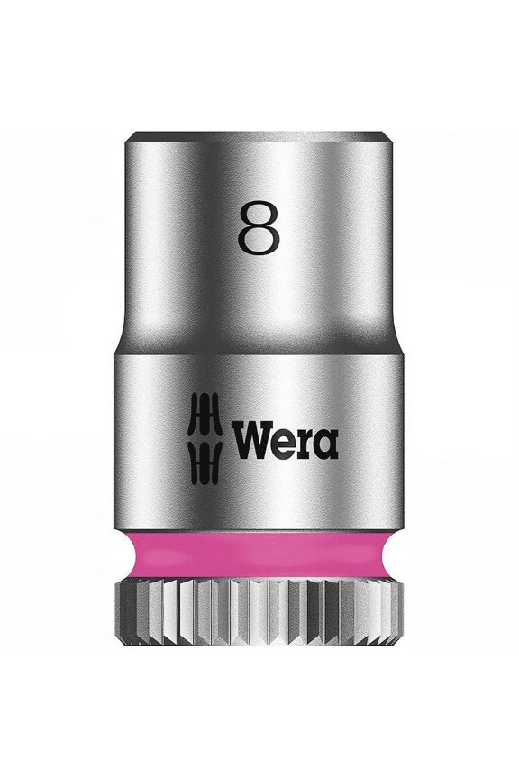 8790 HMA Zyklop 1/4" - Socket, 8mm Knurling On The Rear End