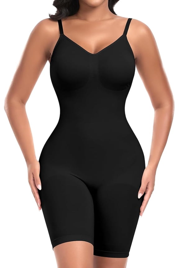 Shapewear Bodysuits for Women Seamless Full Body Tummy Control Shapewear Sculpting Butt Lifting Mid Thigh Body Shaper