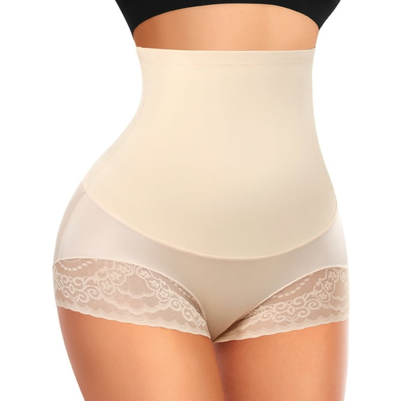 Werena Tummy Control Shapewear Panties for Women Shaping Underwear Slimming Body Shaper Lace Shapewear Panty Girdle