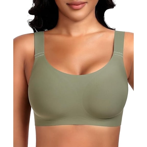 Werena Wireless Bras for Women No Underwire Seamless Full Coverage Comfortable Everyday Bra with Medium Support