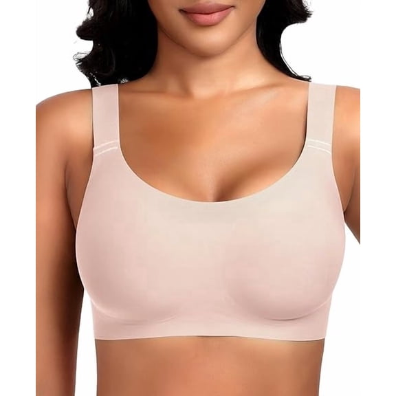 Werena Wireless Bras for Women No Underwire Seamless Full Coverage Comfortable Everyday Bra with Medium Support