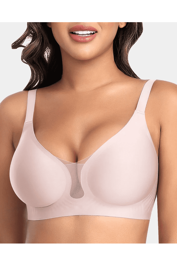 Womens Bras Push Up Wireless Bra Seamless Full Coverage No Underwire Mesh Comfortable Bralettes for Women with Support