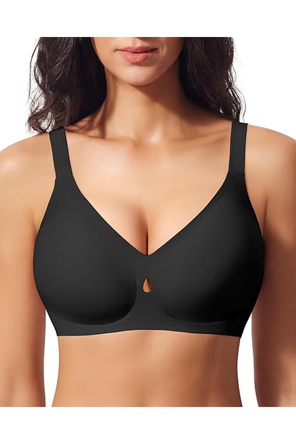 Womens Wireless Bra No Underwire Comfort Seamless Bras Buttery Soft Bralette Full Coverage Everyday Bra