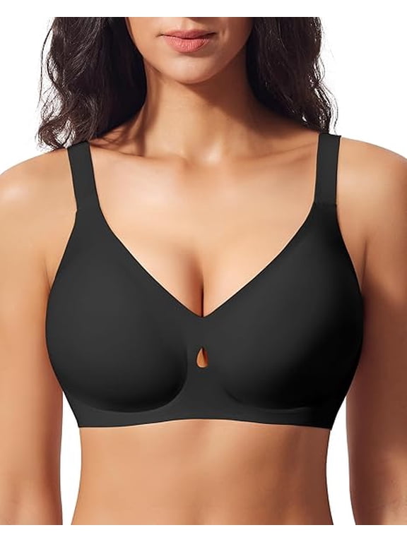 Womens Wireless Bra No Underwire Comfort Seamless Bras Buttery Soft Bralette Full Coverage Everyday Bra