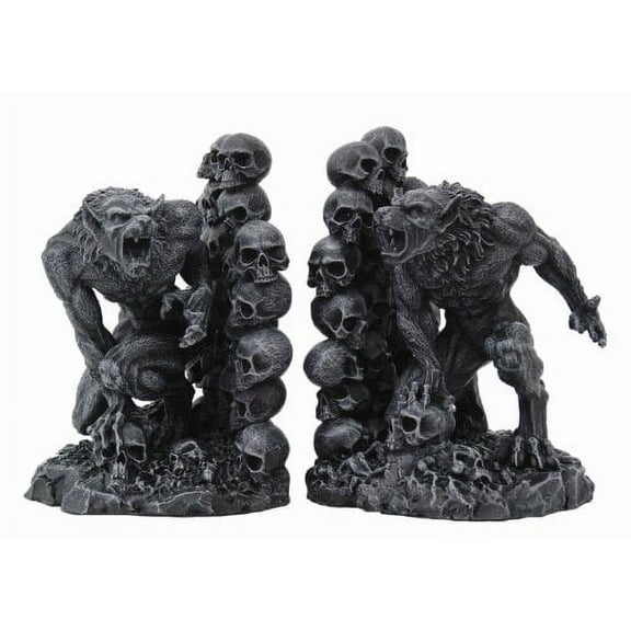 Werewolf Bookends Statue