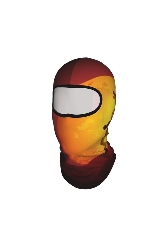 Werewolf Howling Red Full Moon Unisex Balaclava Ski Mask Full Face Cover for Cold Weather & UV Protection, Breathable Cooling Helmet Liner
