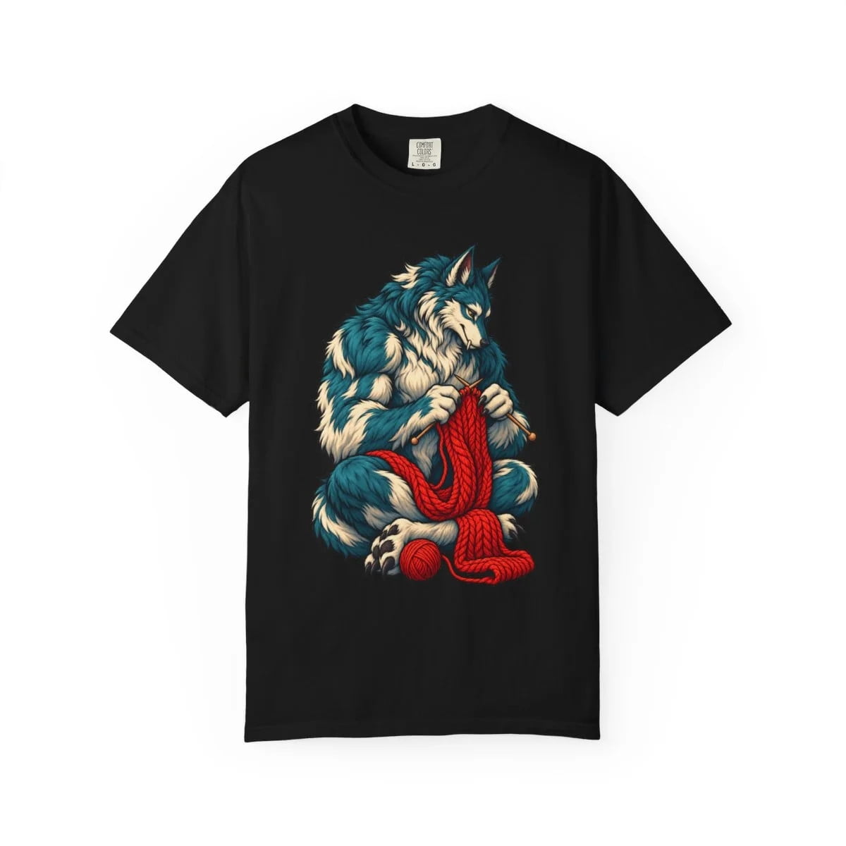 Pet Store Werewolf Werewolf Knitting Scarf Graphic T-Shirt - Walmart.com