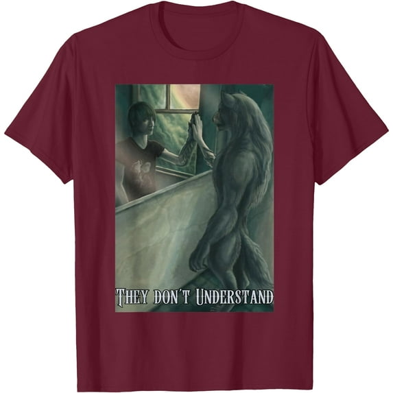 Werewolf Ripping Meme Alpha Wolf Werewolf Literally Me Unisex T-Shirt for Men Women Kids Toddler,Maroon Color,Size 3XL