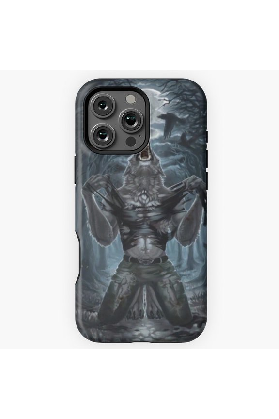 Werewolf Ripping Shirt Funny Meme Phone Case for iPhone 16 15 14 13 12 11 Pro Max M5900137