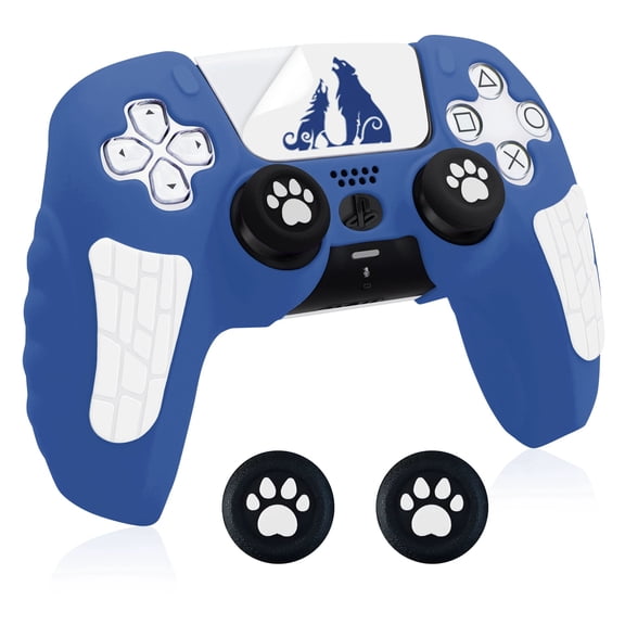 Werewolf Series Skin for PS5 Controller with Thumb Grip Caps & Stickers Set Non-Slip Cover Includes Touchpad & Controller Skins Cat Paw Grips Console, PS5  accessories