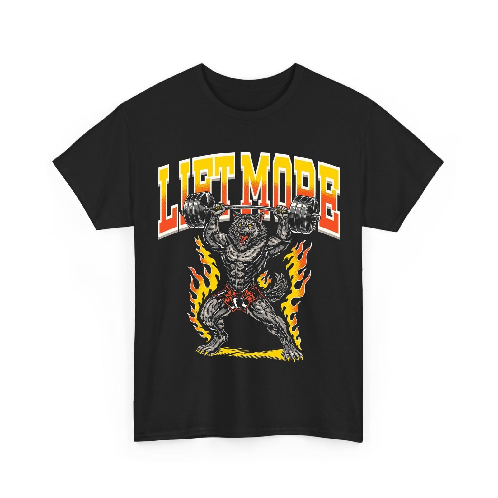 Pet Store Werewolf Werewolf Weightlifting Bodybuilding Power Tee - Walmart.com