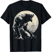 Werewolf Wolf Howling Moon T-Shirt