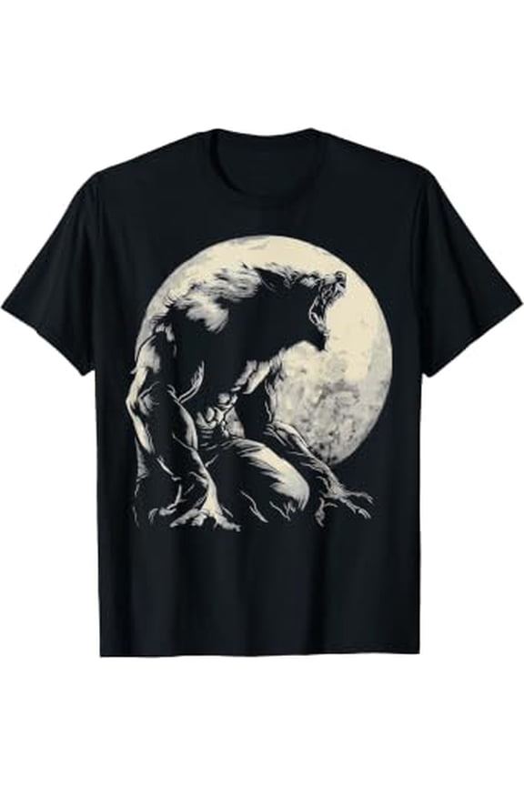 Werewolf Wolf Howling Moon T-Shirt