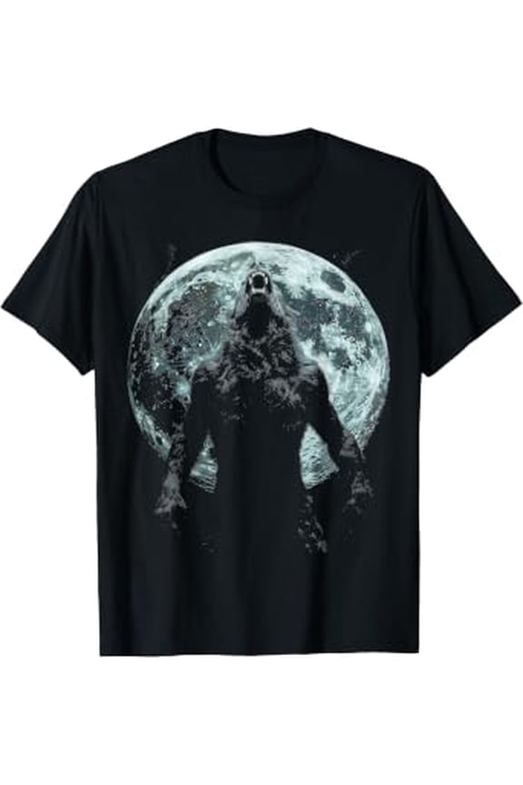 Werewolf Wolf Howling Moon T-Shirt