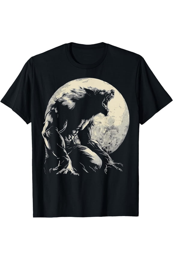 Werewolf Wolf Howling Moon Unisex S-5XL T-Shirt