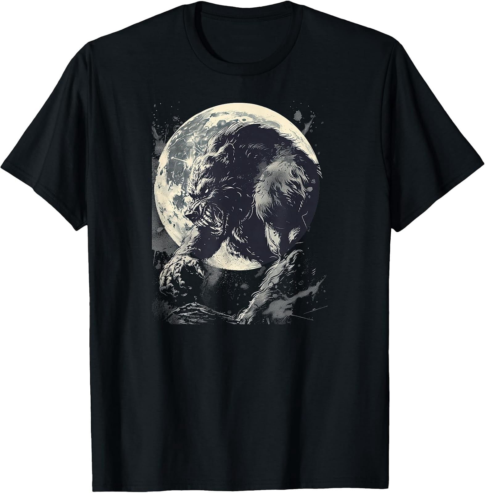 Pet Store Werewolf Werewolf Wolf Howling at Full Moon T-Shirt - Walmart.com