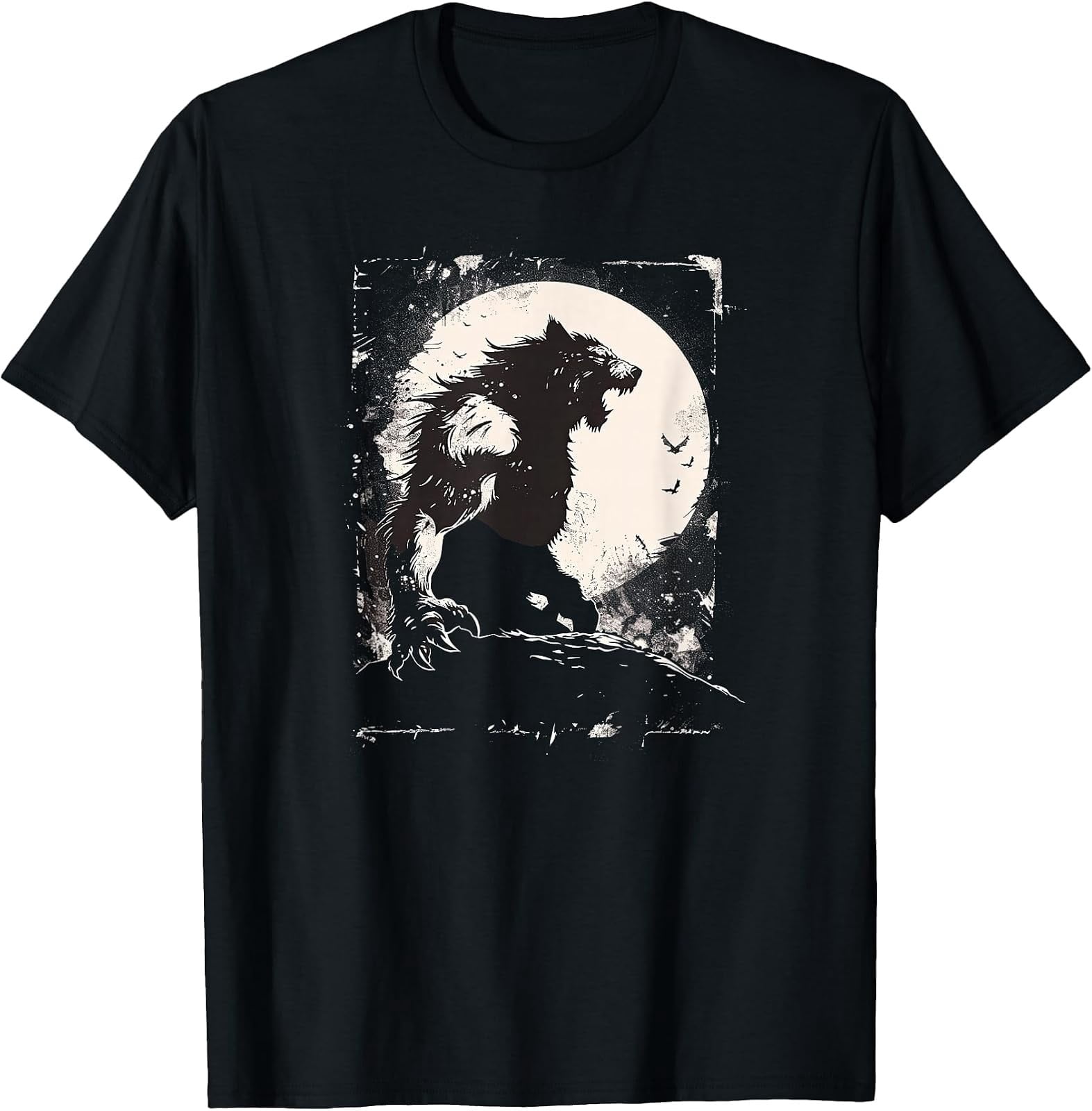 Pet Store Werewolf Werewolf Wolf Howling at Full Moon T-Shirt - Walmart.com