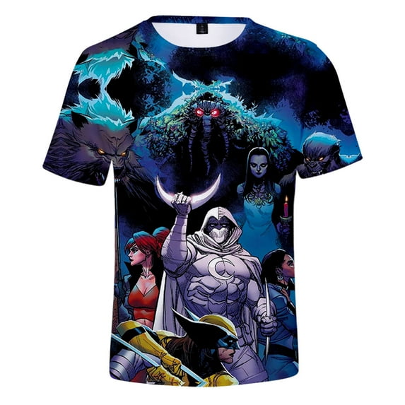 Werewolf by Night Merch O-neck T-shirt Women Men Short Sleeve Casual Daily Tee 3D Clothes